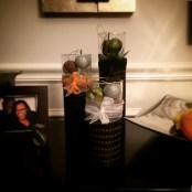 Christmas candle decor